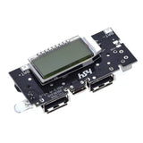 Dual USB 5V 1A 2.1A Power Bank Charging Module Circuit Board with Digital Display