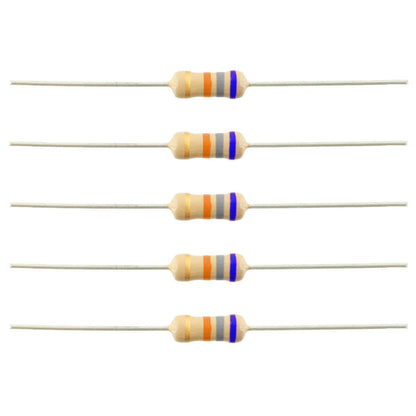 68K ohm 1/4 Watt ±5% Tolerance Carbon Film Resistor
