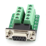 RS232 D-SUB DB9 Female Adapter to Terminal Connector Signal Module