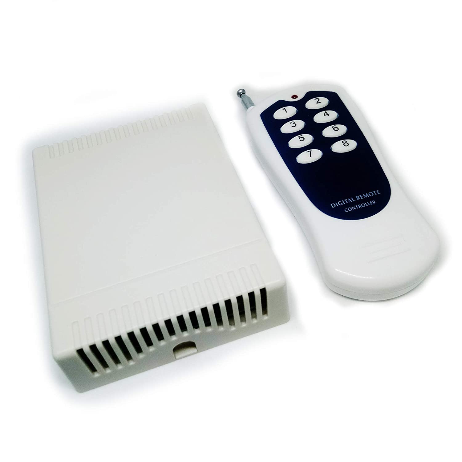 8Ch 12V 10A RF Wireless Remote Control Switch Relay Module | RF Transmitter + Receiver