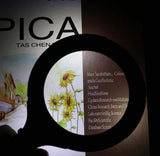 3 COB LED Powered Reading Magnifying Glass Lens (3X, 85 MM Lens, 250 Lumen)