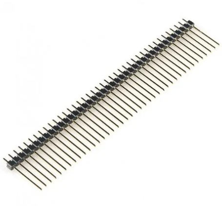 40x1  Long Header Pin Male 2.54mm Single Row Berg Strip