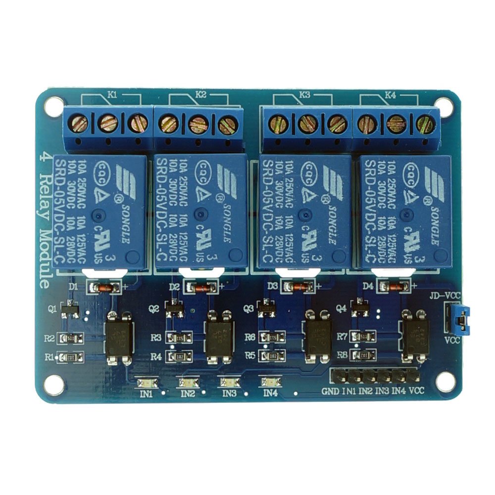 5V 4Ch 10A Relay Module with Optocoupler
