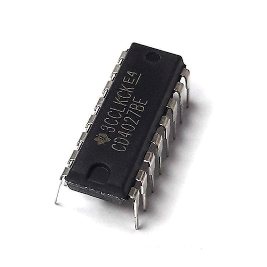 CD 4027 CMOS Dual J K Master Slave Flip Flop DIP 16 IC