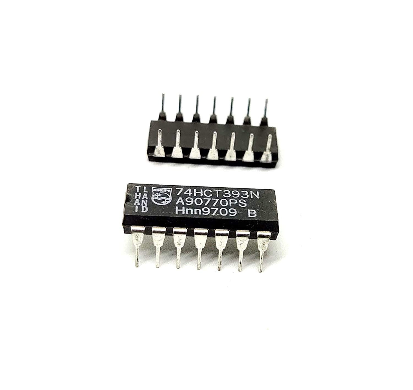 74393 Philips Binary Ripple Counter, DIP-14 IC