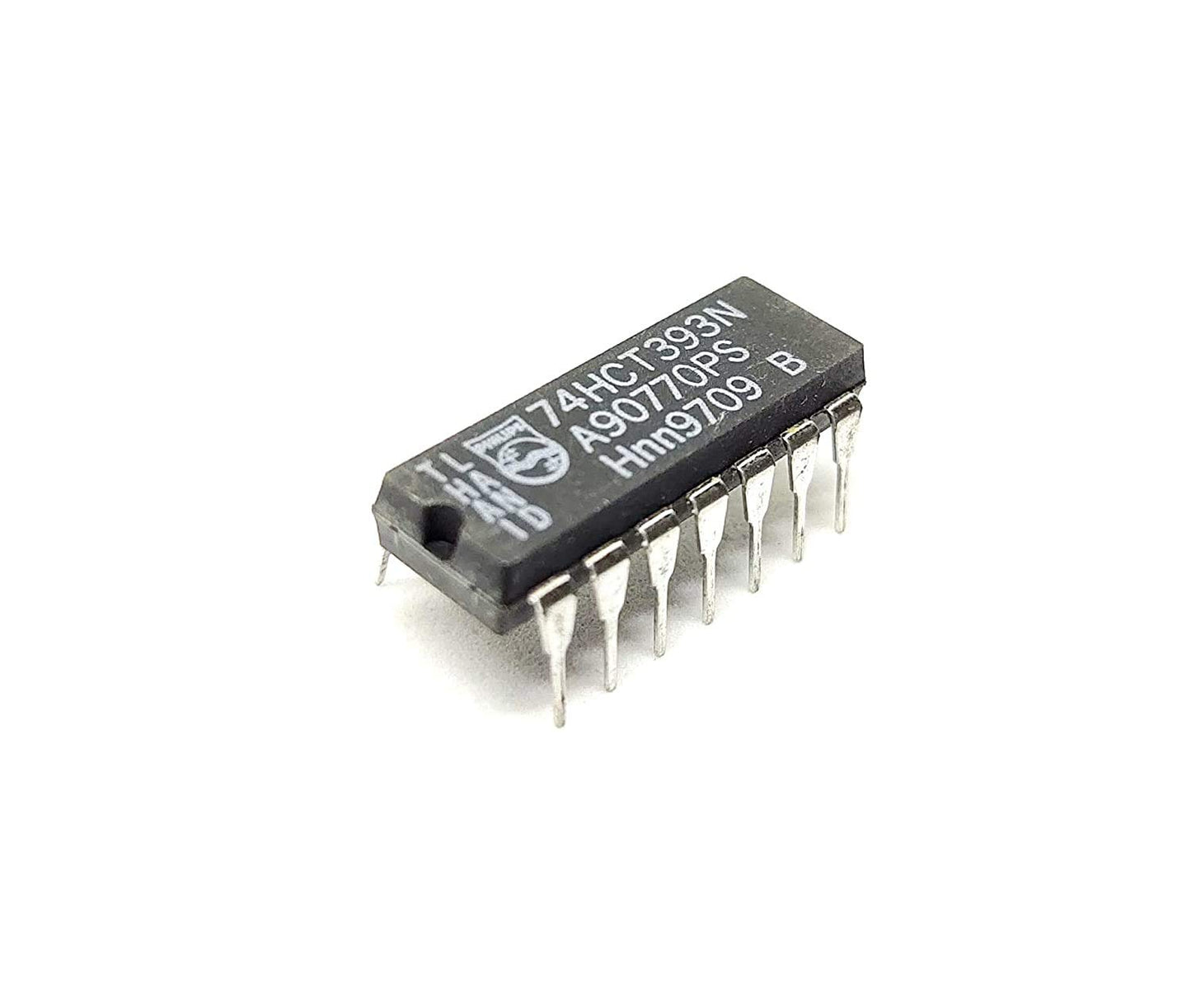 74393 Philips Binary Ripple Counter, DIP-14 IC