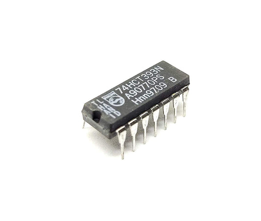 74393 Philips Binary Ripple Counter, DIP-14 IC