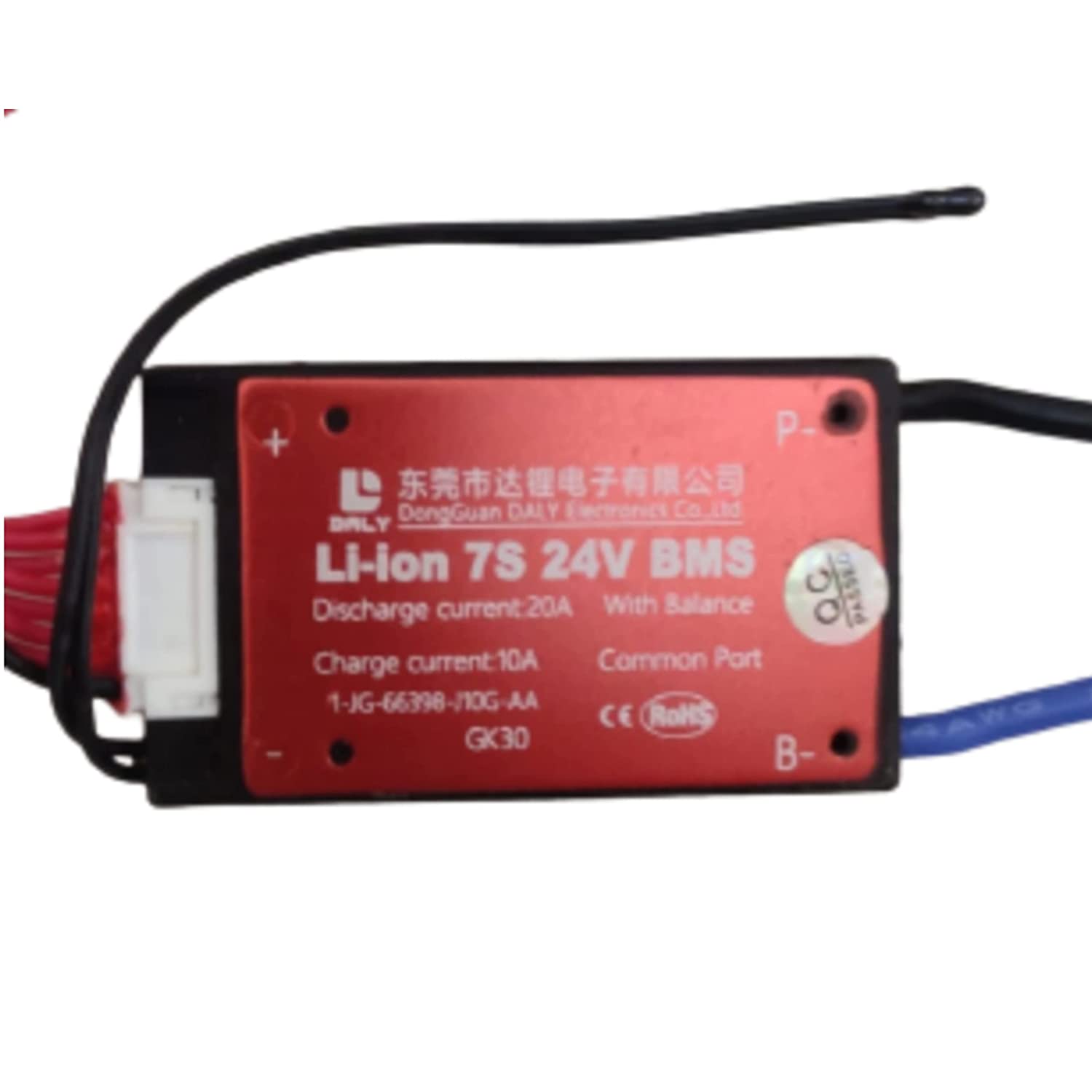 BMS 7S 24V 20A for Lithium Ion Battery (Waterproof & Heat Resistant Wire)