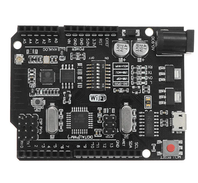 Uno + WiFi R3 AtMega328p + NodeMCU ESP8266 8mb Memory USB-TTL CH340G