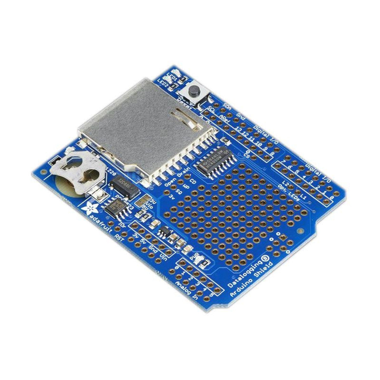 Adafruit Assembled Data Logging shield for Arduino – Indian Hobby Center