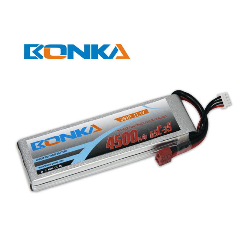Bonka 4500mAH 65C 3S1P 11.1V  Lipo Battery