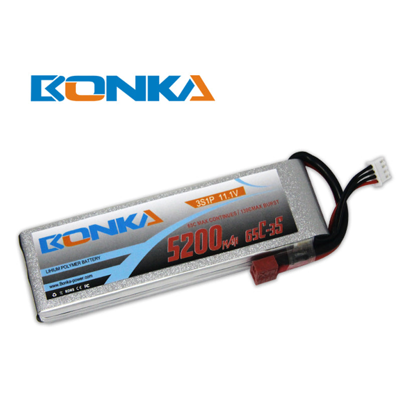 Bonka 5200mAh 65C 3S1P 11.1V Li-po Battery