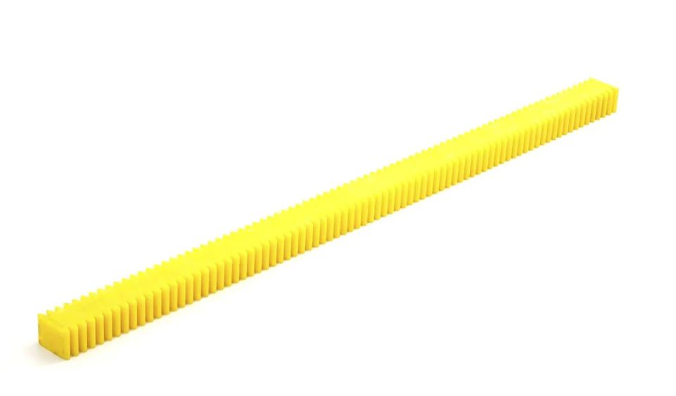 82 Teeth 15 inch Plastic Gear Rack Linear Rack for Rack and Pinion Mechanism (Yellow)