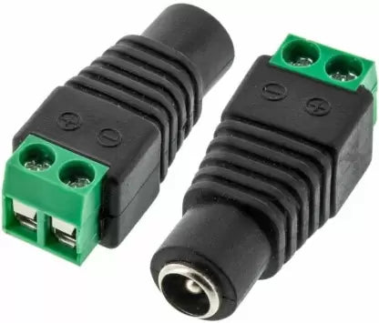 DC Power Jack Female Connector with 2 pin Screw Terminal