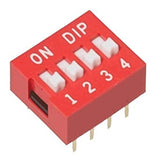 DIP Switch 4 Way DS-04 (4 Way Slide Switch 2.54mm Pitch)