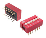 DIP Switch 6 Way DS-06 (6 Way Slide Switch 2.54mm Pitch)