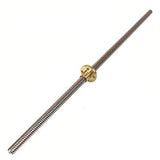 1000mm Trapezoidal 4 Start Lead Screw 8mm Thread 2mm Pitch Lead Screw with Copper Nut
