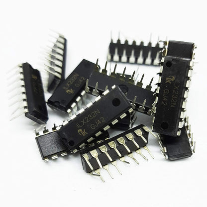 MAX232 N / ILX232 Interface transceiver of RS-232 standard with one supply voltage IC