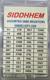 SMD Resistor Box Assorted 0805, 220 Pcs Set, 5 Pcs Each Value