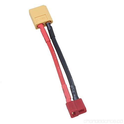 XT60 Male TO T Plug Female Connector with 14AWG Silicone Wire 15cm