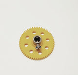(THIN) 57 Teeth 38mm Spur Gear 6mm Shaft (Yellow)