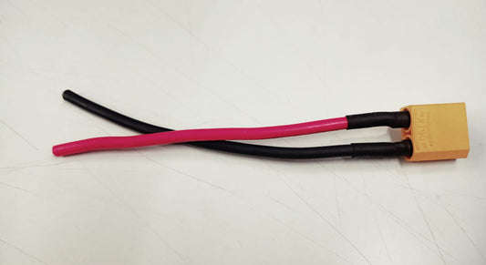XT90 MALE CONNECTOR WITH 10AWG SILICON WIRE (15CM)