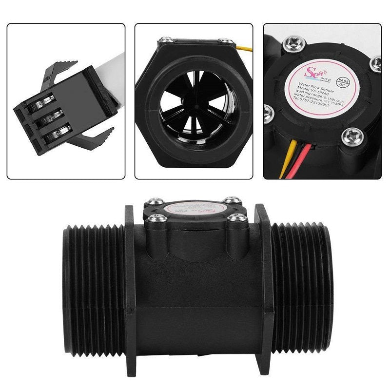 YFDN40 Water Flow Sensor Flowmeter  5-150L/Min