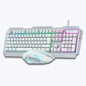 ZEBRONICS Transformer Premium Gaming Keyboard & Mouse Combo (White + Silver)