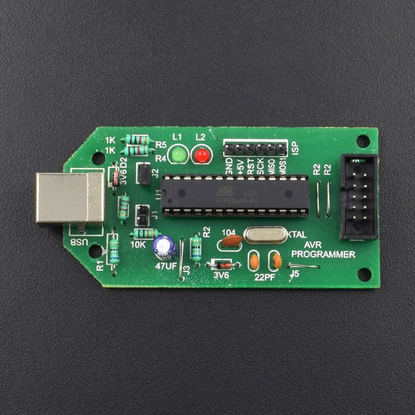 ATMEL AVR USB ISP Programmer Support AT89S51 AT89S52, ATmega ATtiny Mi ...