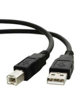 USB A to B Cable for Arduino UNO / MEGA (Black) 30 CM