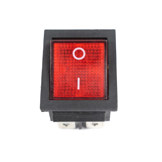 KCD4 Red 250V 15/30A DPST ON-OFF 4 Pin Rocker Switch