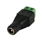 DC Power Jack Female Connector with 2 Pin Screw Terminal PBT