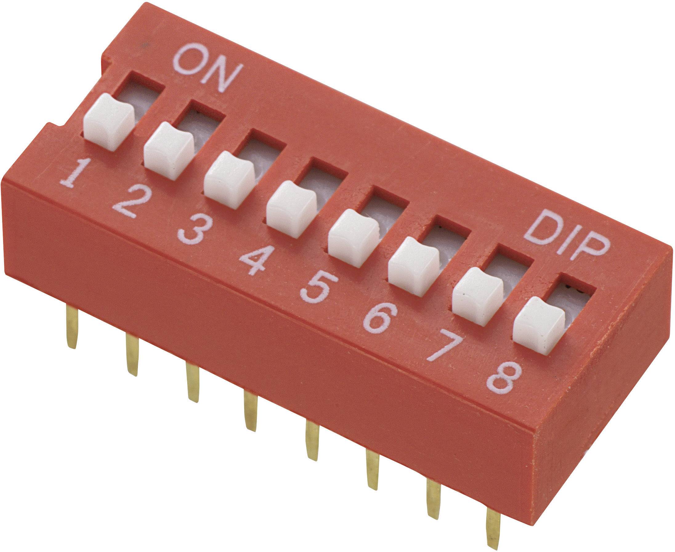 DIP Switch 8 Way DS-08 (8 Way Slide Switch 2.54mm Pitch) – Indian Hobby ...
