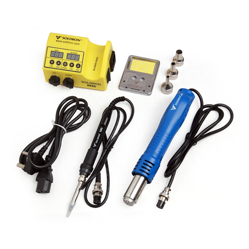 SOLDRON 8898 PORTABLE DUAL HOT AIR SOLDERING STATION