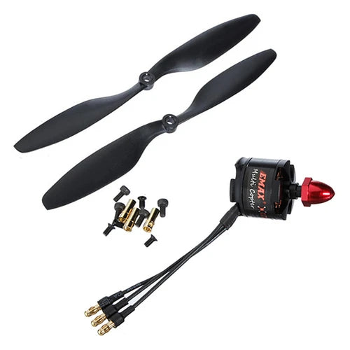 EMAX MT2213 935KV Brushless DC Motor for Drone – Red Cap (CCW) With 1045 Propeller Combo