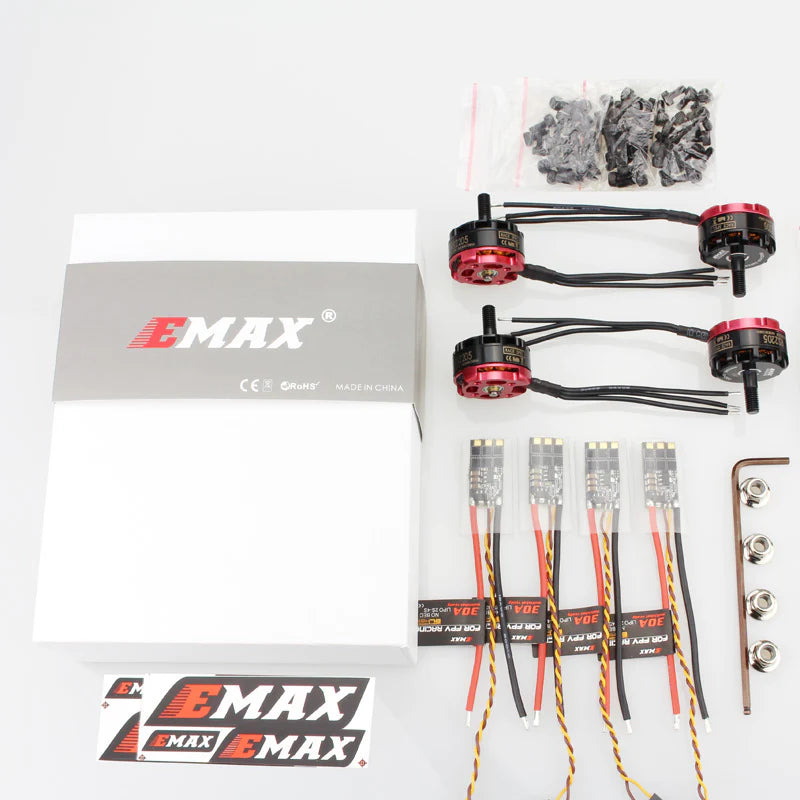 EMAX RS2205 2300KV RaceSpec Brushless Motor With 2-4S 40A BLHeli lightning ESC Power Combo
