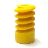 4 Teeth worm Gear 6mm Shaft-Yellow
