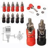 4mm Banana Socket Binding Post Nut Banana Plug Jack Connector (Pack of 2)