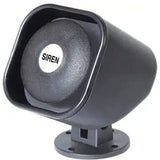 Siren 220v AC -110 DB Plastic Hooter Security Alarm for Bank Loud Sound, Black
