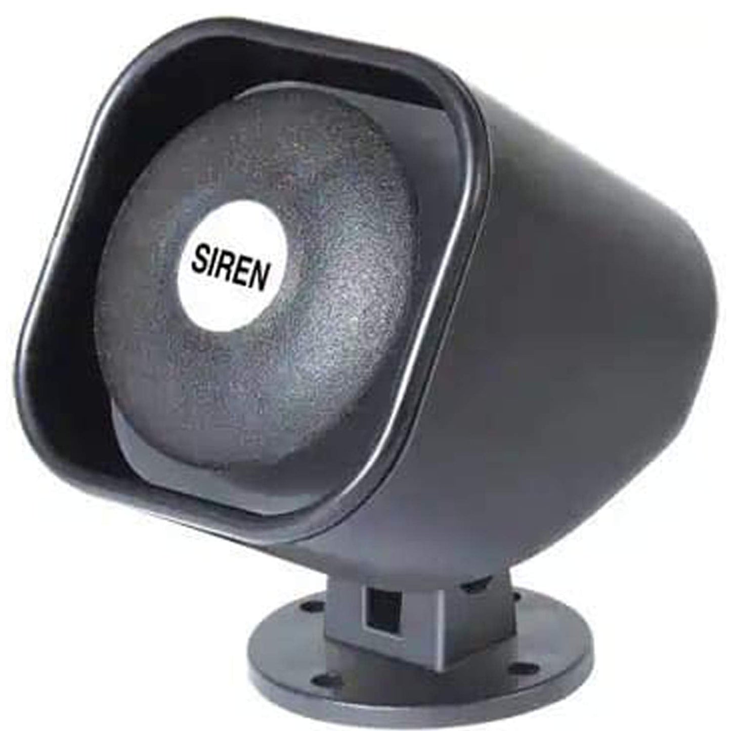Siren 12v DC -110 DB Plastic Hooter Security Alarm for Bank Loud Sound, Black