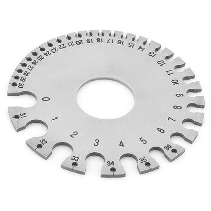 Wire Gauge Measuring Tool Standard SWG 1-36 Round