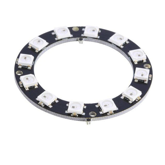 12Bit WS2812B 5050 RGB LED Built-in Full Color Driving Lights Circular Development Board