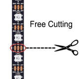 1/2 Half meter  WS2812B 5V Addressable RGB Non-Waterproof LED Strip Light 60LED’s/Mtr.